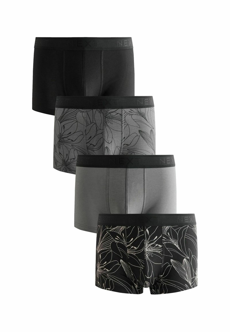 Next PATTERN FOUR PACK - Bokserit - blacl white floral print