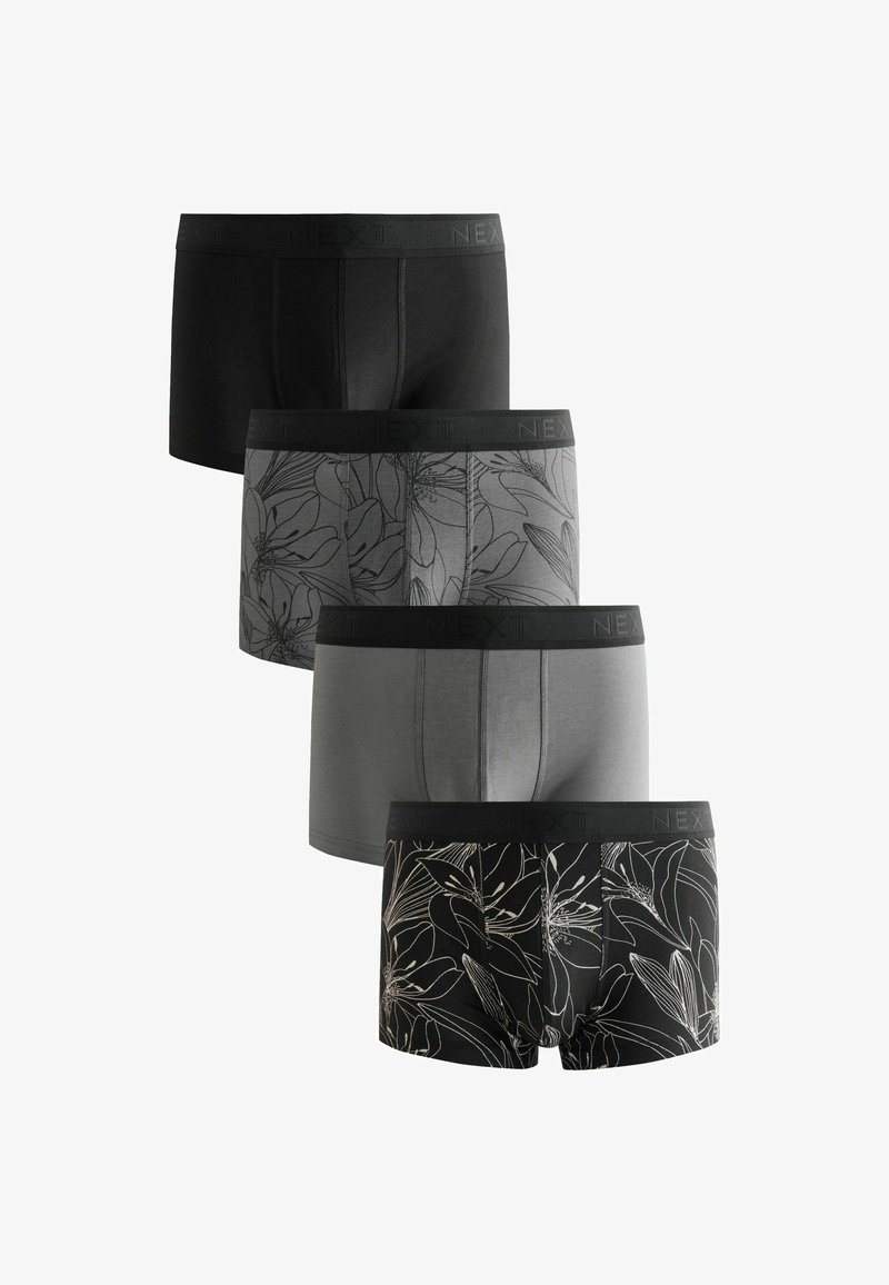 Next PATTERN FOUR PACK - Trunks - blacl white floral print