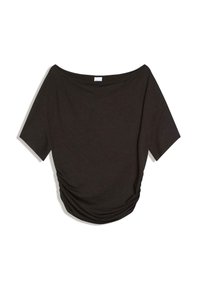 ASYMMETRIC SHORT SLEEVE - T-shirt basic - black