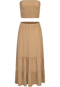 MUSSELIN SET - Top - camel