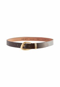 ITALY REGULAR FIT - Bälte - chocolate brown gold