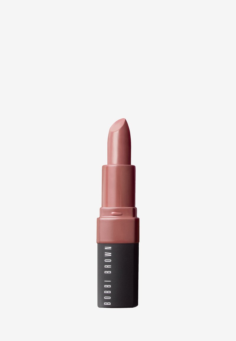 Lippenstift in einem eleganten, schwarzen Tube mit einer rosa-nude Farbe. Die Mine ist glatt und leicht spitz, mit einem matten Finish.