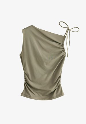 Next SOFT TOUCH RUCHED SLEEVELESS - Débardeur - olive green