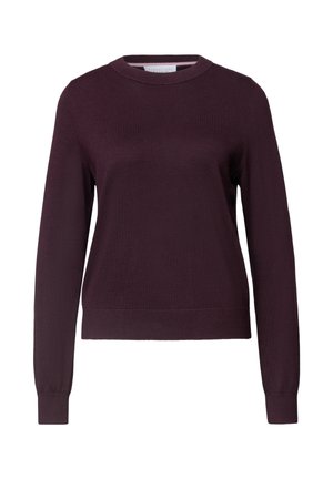 Street One Studio, PULLOVER MIT RUNDHALS IN UNIFARBE - Pullover - very berry mel