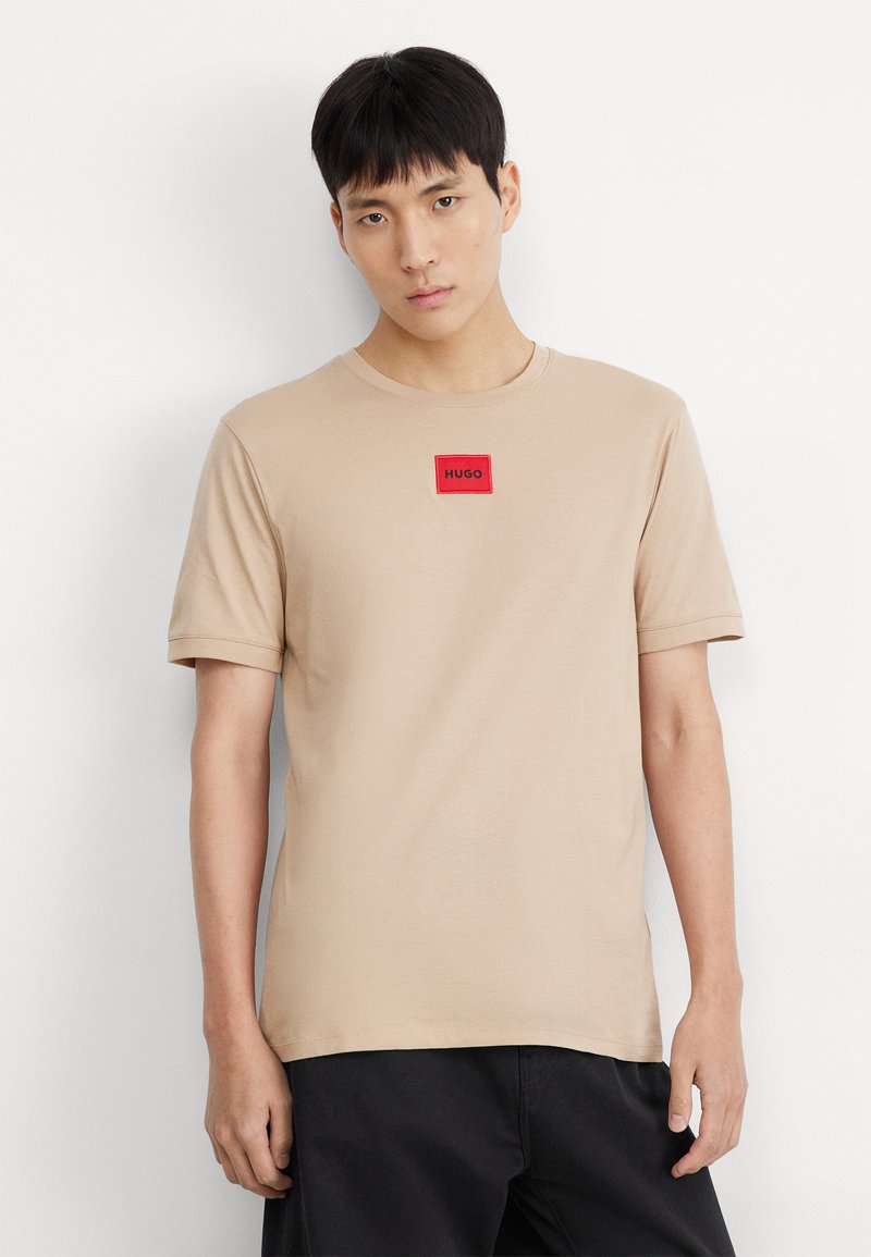 HUGO DIRAGOLINO - Základné tričko - medium beige