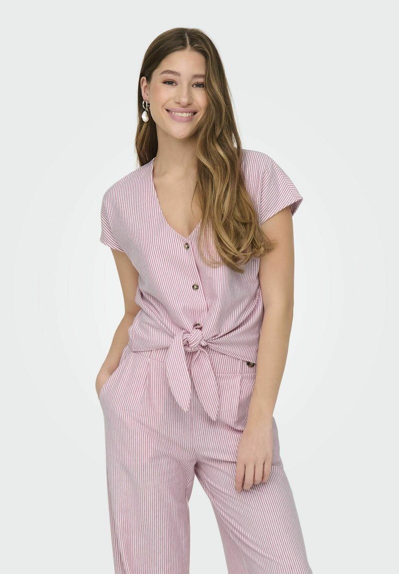 JDY JDYNELLI KNOT - Blusa - cloud dancer