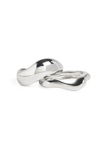 2-PACK BANGLE BRACELET - Zapestnica - silver