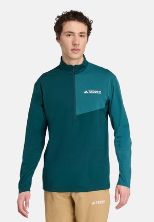 MULTI CLIMACOOL 1/2 ZIP LONG SLEEVE - Maglietta a manica lunga - aurora ivy   mystery green