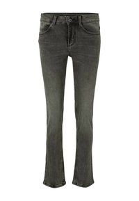 Slim-fit jeans i blekt mörkgrå denim. Har fem fickor, knappstängning och subtila sömmar. Utrustad med utsvängd nederkant.