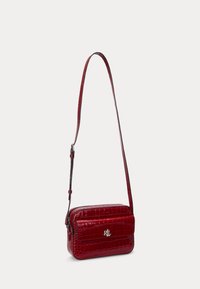 Lauren Ralph Lauren CROC EMBOSSED MEDIUM MARCY CAMERA BAG - Borsa a tracolla - festive red