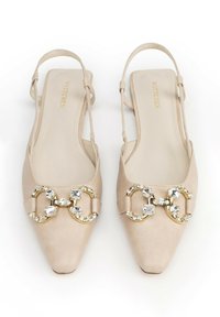 WITTCHEN POINTED TOE - Bailarinas con tira trasera - beige
