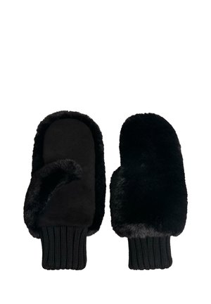 WITH ELASTICATED CUFFS  - Mănuși cu un deget - black