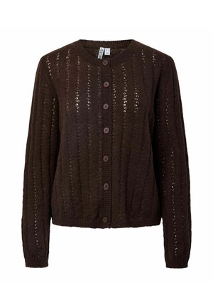 Pieces, KNITTED CARDIGAN PCADA - Gilet - ganache
