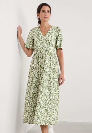 CHATEAUX HALF SLEEVE - Jerseykleid - green headland collage dark citron