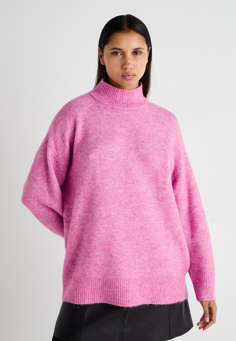 Vero Moda VMPHILLIS LONG  - Pulover - fuchsia pink