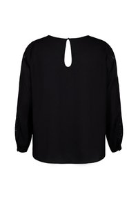 Zizzi LONG SLEEVE WITH CROCHET DETAILS - Camicetta - black