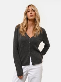 Just Cashmere NORMA - Cardigan - anthracite chiné