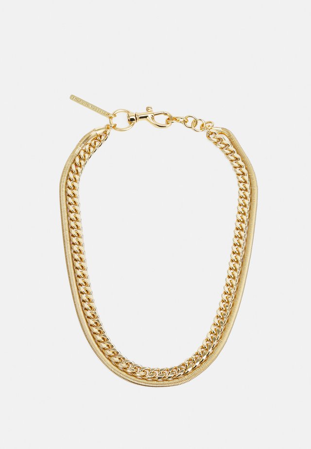 LAYERED CHAIN NECKLACE - Halskæder - gold-coloured