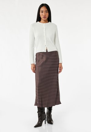 POLKA DOT - A-linjekjol - brown
