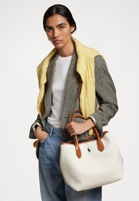 BELLPORT CANVAS MEDIUM TOTE - Tote bag - natural/navy