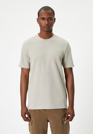 CREW NECK  - T-shirt basic - beige