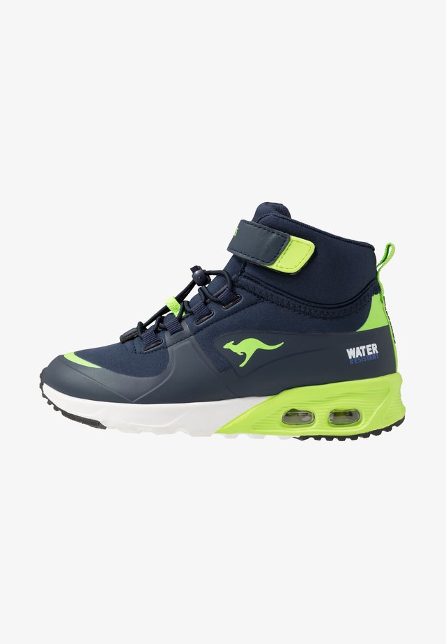X-HYDRO - Höga sneakers - dark navy/lime