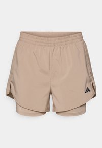 W MIN 2IN1 SHO - Träningsshorts - chalky brown/black