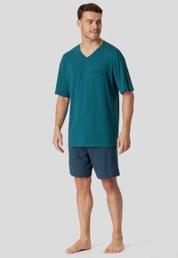 Schiesser V-AUSSCHNITT - COMFORT ESSENTIALS SET - Nachtwäsche Set - jeansblau