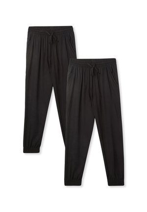 PACK OF 2 PLAIN JOGGING - Pantaloni sportivi - 2x Black