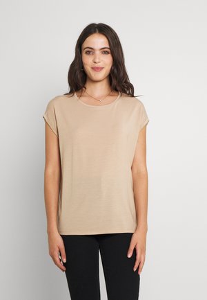 VMAVA PLAIN - Basic T-shirt - beige