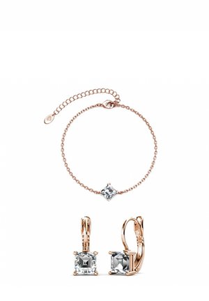 MYC Paris PARURES CALLE SQUARE SET - Orecchini - couleur or rose / cristal
