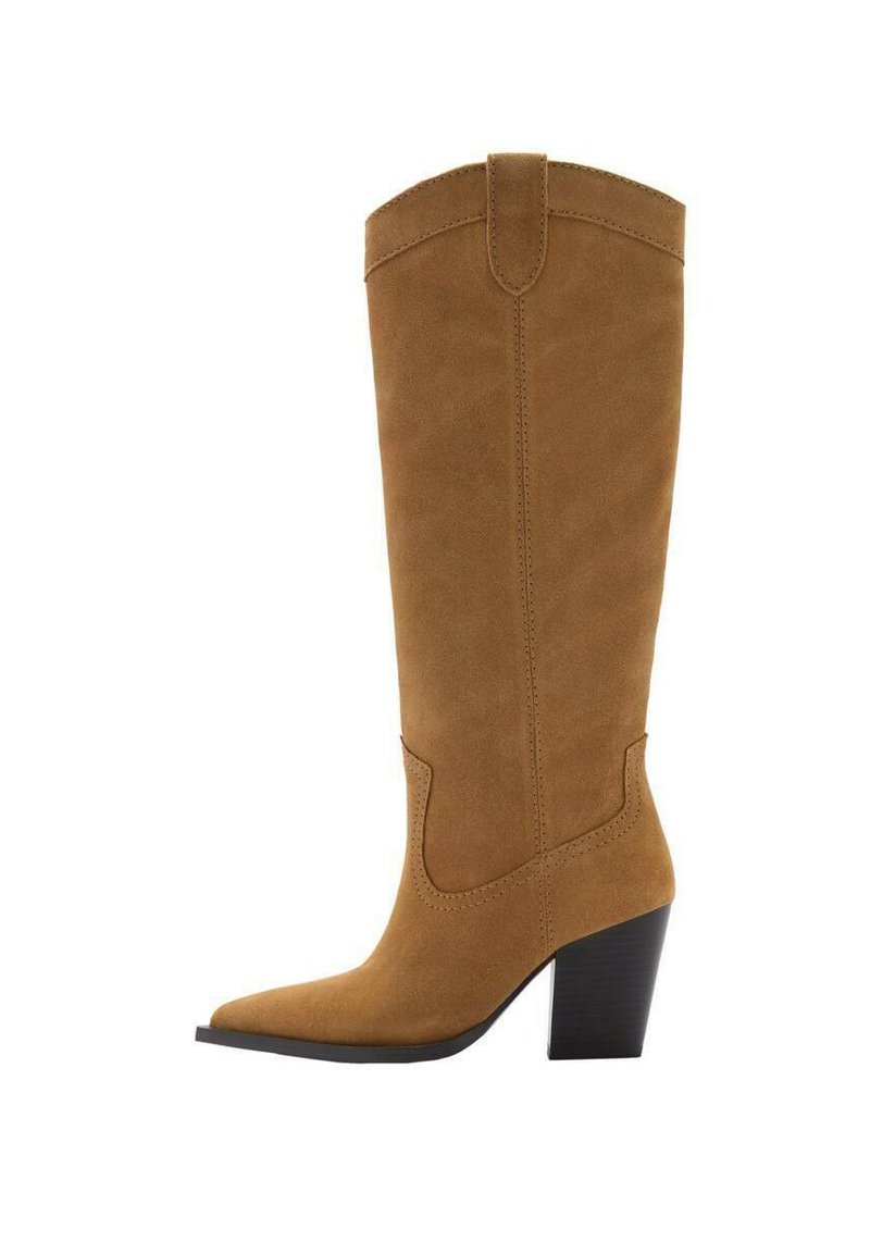 Mango Škornji v kavbojskem/motorističnem slogu - brown