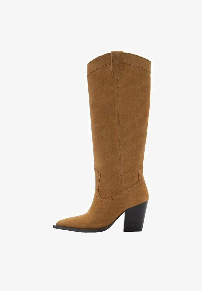 Mango Škornji v kavbojskem/motorističnem slogu - brown