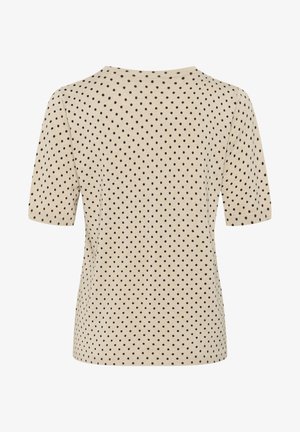 Kaffe, KALIZ - Nyomott mintás póló - feather gray mel black dot