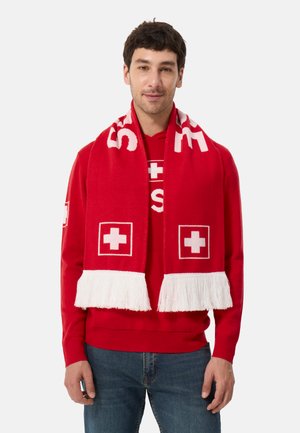 CASH-MERE  - Sciarpa - rot weiss