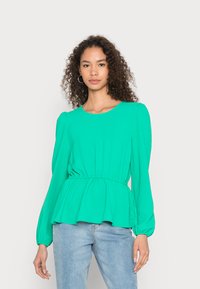 ONLY ONLMETTE O NECK - Blusa - simply green