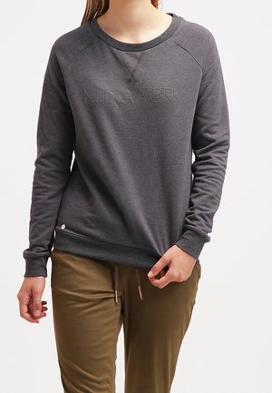 Sweater - mottled dark grey