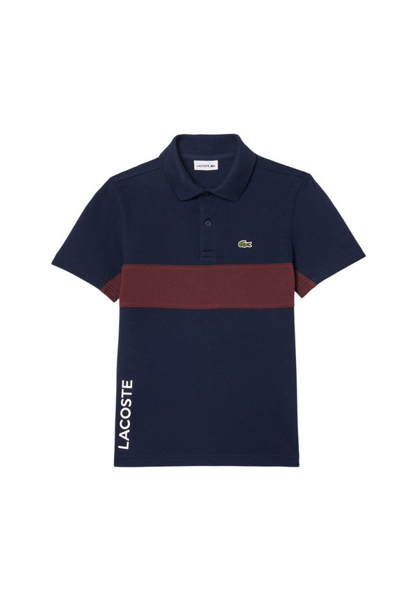 Poloshirt - bleu marine   bordeaux