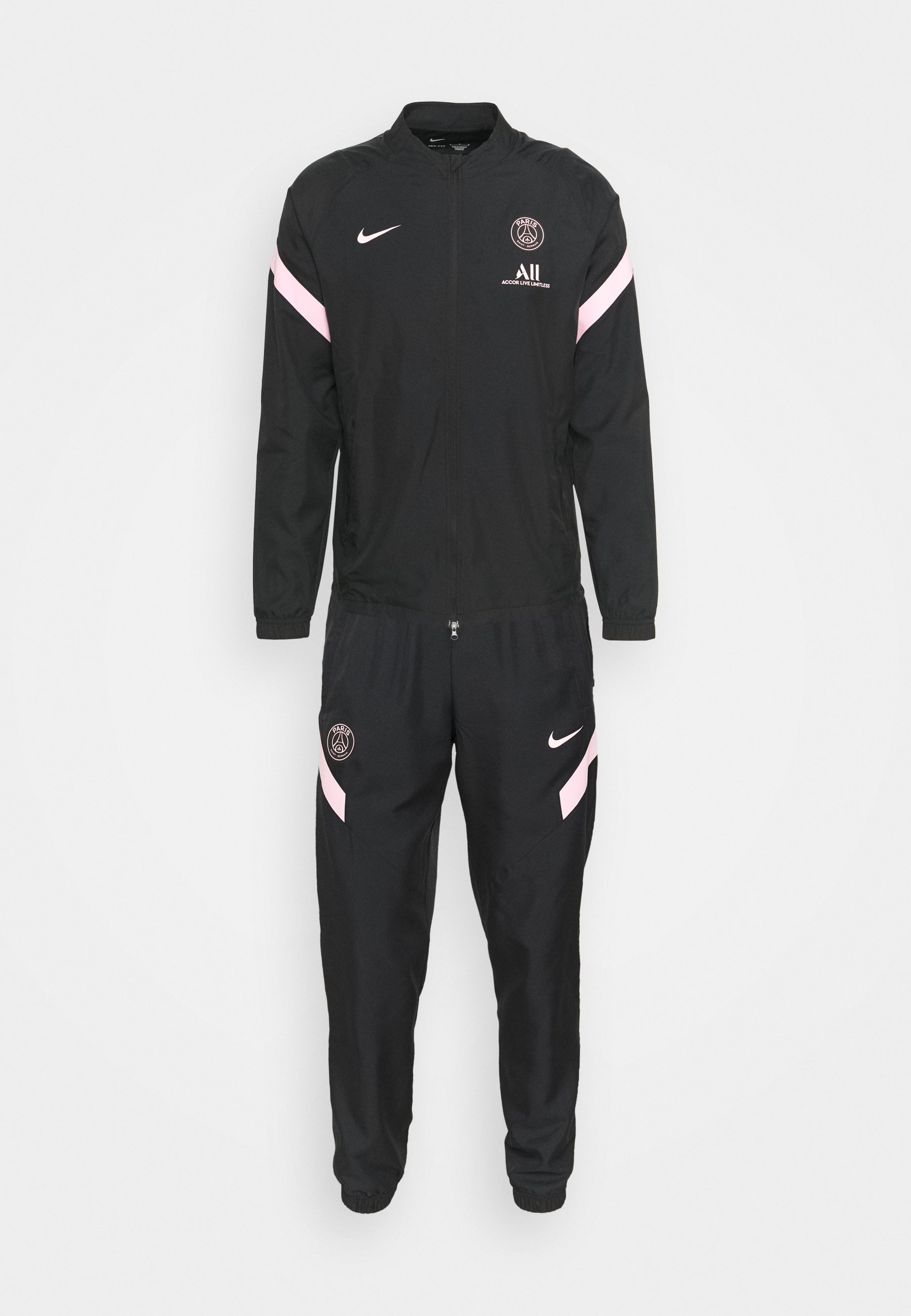 Nike Performance PARIS ST. GERMAIN AW - Chándal - black/arctic punch/negro  - Zalando.es
