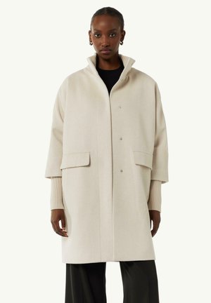 AVEC COL - Short coat - beige