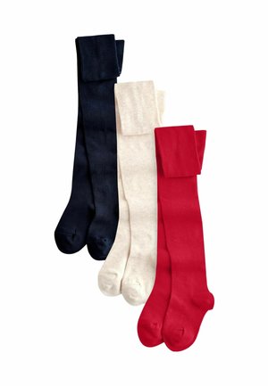 RICH 3 PACK - Strumpfhose - red navy blue and cream