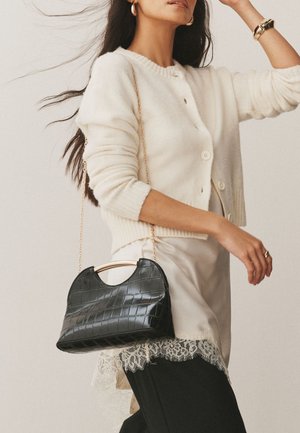 Next, CROC EFFECT CUT OUT  - Borsa a mano - black