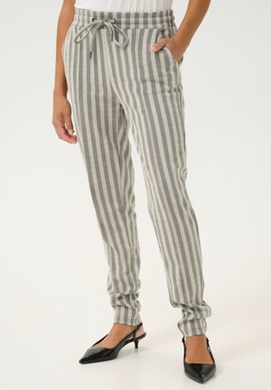 CUCHRISTINA - Pantaloni - grey herringbone