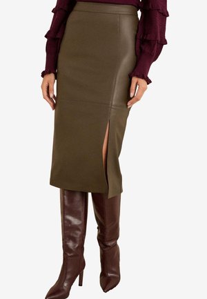 Love & Roses REGULAR FIT - MIDI - Kokerrok - olive green