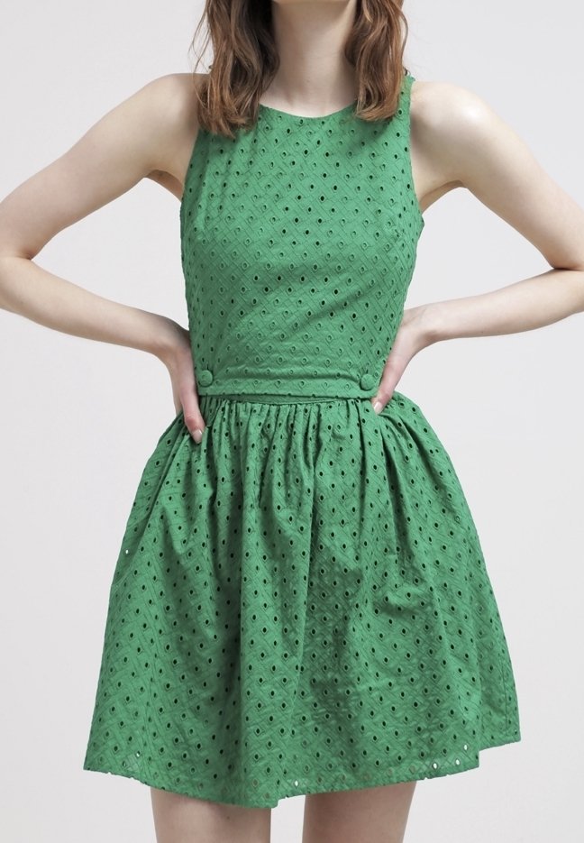 who is the lady in green dress at inauguration VRG GRL Women's' 'Zinnia Mini Dress Polka Dot 14 main image 0