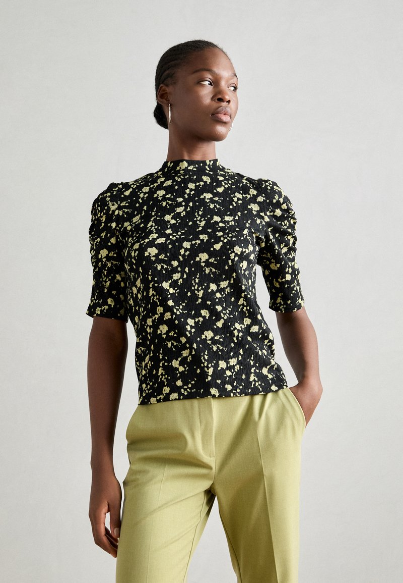 Lindex LORELAI - T-Shirt print - off black