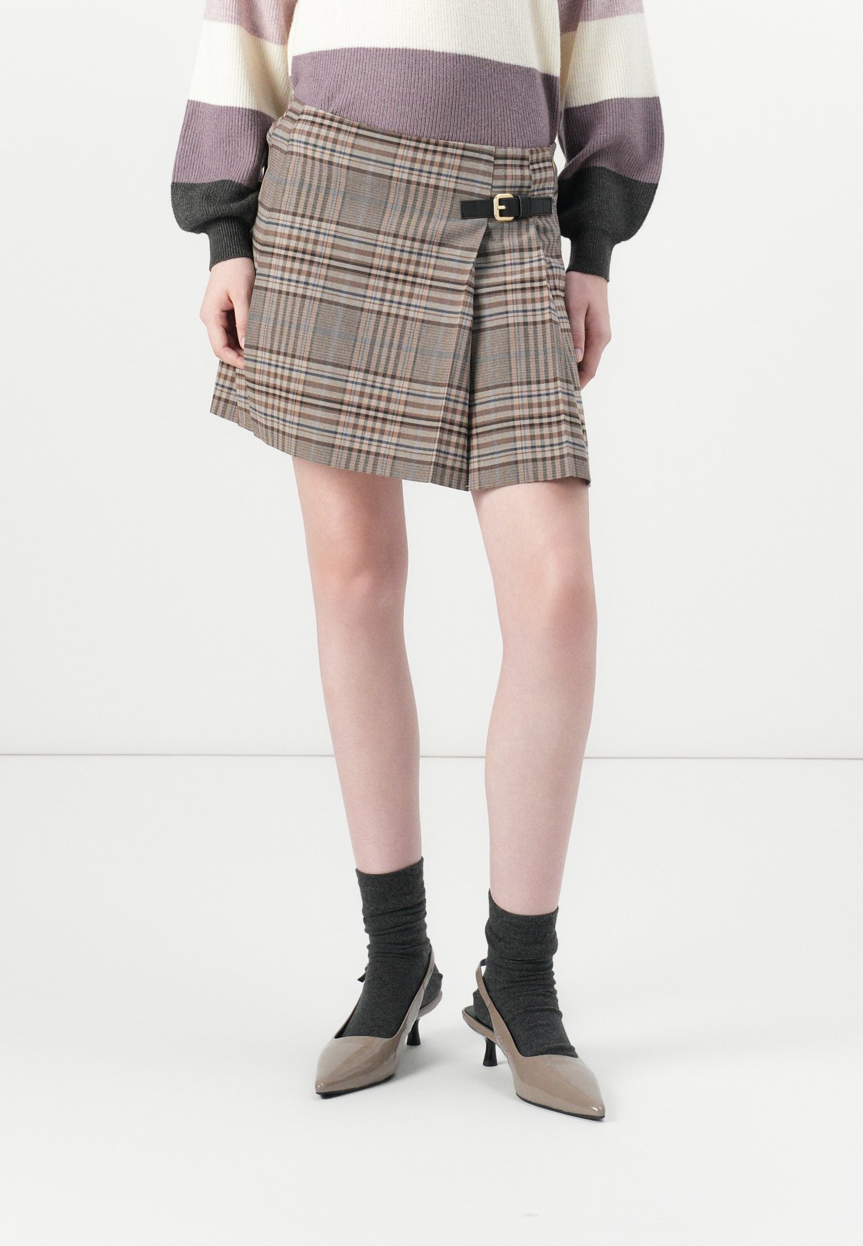 ONLLULU LIFE CHECK SKIRT