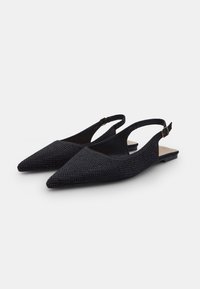 Bata Balerini cu baretă la spate - nero