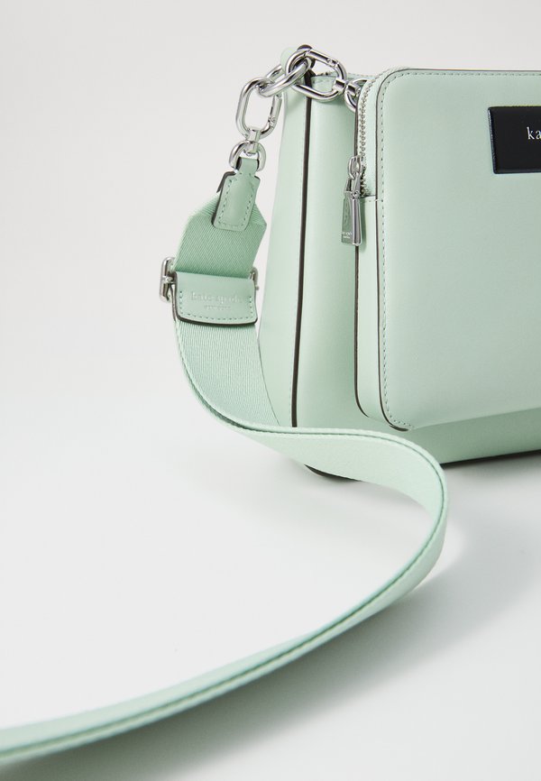 LABEL CROSSBODY - Cross body bag - pistachio ice4