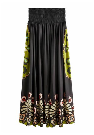 Next BRIGHT FLORAL - Maxi sukně - orange black